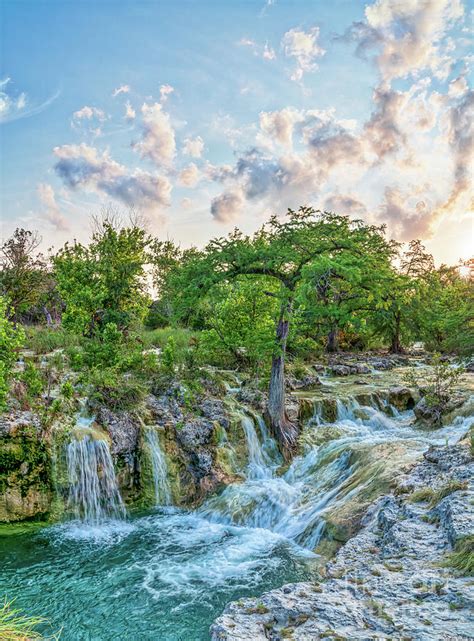 Texas Hill Country Waterfall Vertical 2 Photograph By Bee Creek