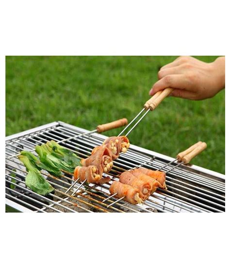 Barbecue Skewers For Bbq Tandoor Grill Stainless Steel Stick With
