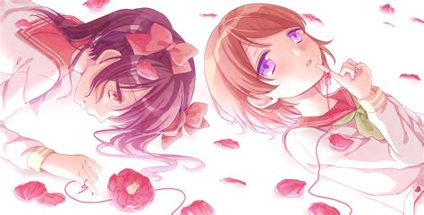 2girls Hinano Koizumi Hanayo Love Live School Idol Project Petals