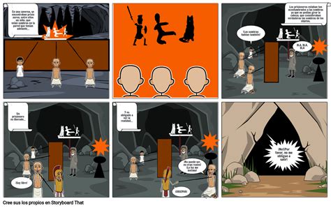 Comic Alegor A De La Caverna Storyboard Par B