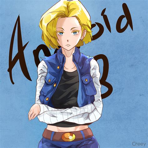 Android 18 Fanart By Crey By Kreey00 On Deviantart