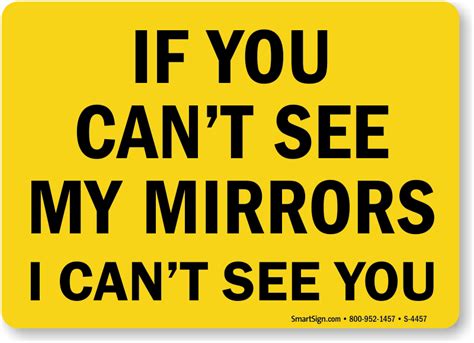 If You Cant See My Mirrors I Cant See You Sign
