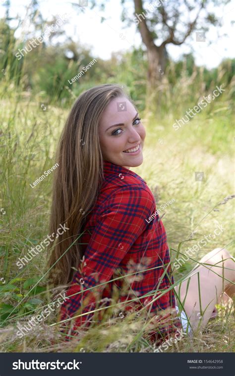 Country Girl Senior Pictures Stock Photo 154642958