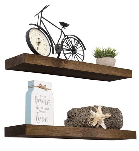Imperative Décor Floating Shelves Rustic Wood Wall Shelf