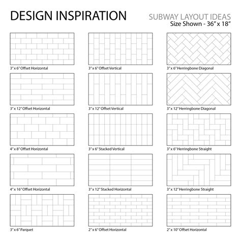 Subway Tile Layout Inspiration Tile Layout Patterned Floor Tiles