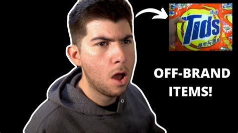 Reacting To Off Brand Items Youtube