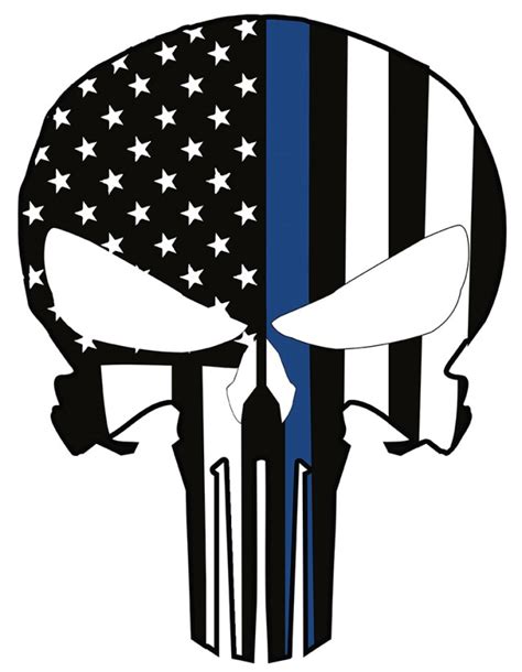 Download 1080x2160 wallpaper the punisher, skull, logo, art, honor 7x, honor 9 lite, honor view 10. Law Enforcement LEO Punisher Skull with Blue Line all ...