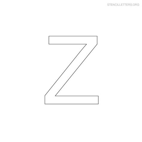 Letter Z Template Free Printable