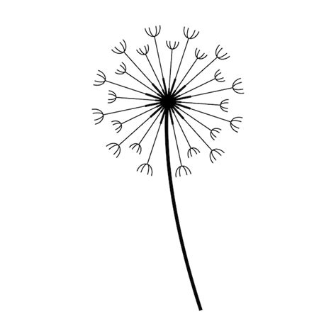 Premium Vector Dandelion Icon Vector