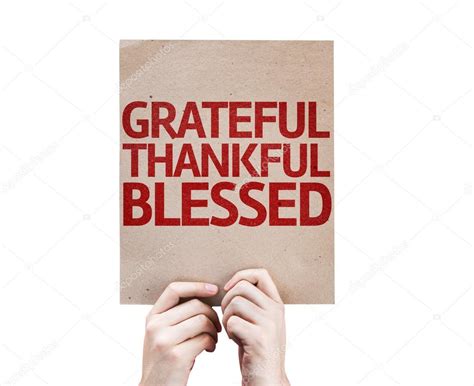 Grateful Thankful Blessed Card Stock Photo By ©gustavofrazao 63151549