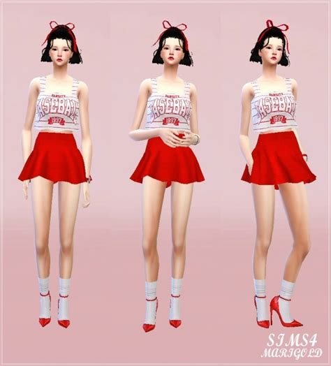 Boxy Tank Top Sims 4 Female Clothes