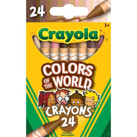 Crayola Colors Of The World Crayons 24 Pack Classroom Essentials