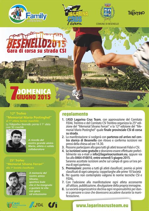 Besenello 2015 Gara Di Corsa Su Strada