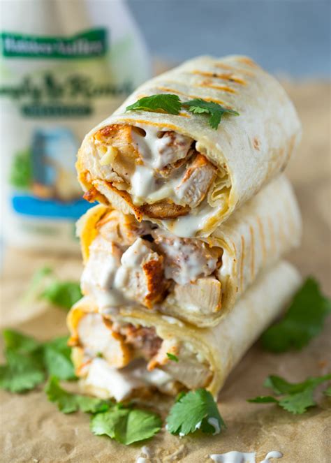 Chicken Ranch Wraps Gimme Delicious