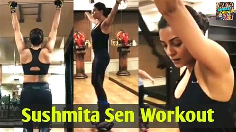 Sushmita Sen Hard Workout New Video Hard Workout Of Sushmita Sen At Gym Shree Talkis