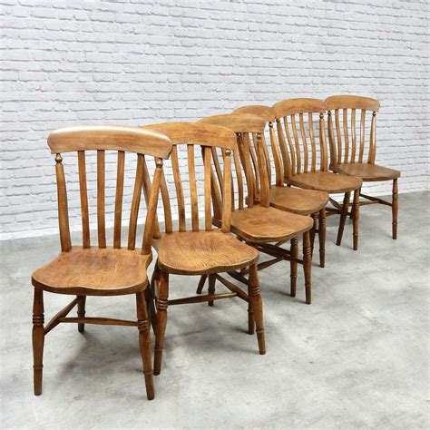 Set 6 Antique Windsor Chairs In Antique Dining Chairs