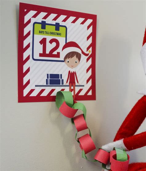 Elf Advent Cards Printable Countdown To Christmas Cards