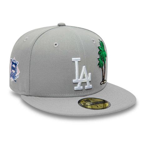 Official New Era Palm Tree La Dodgers Grey 59fifty Fitted Cap B9675987