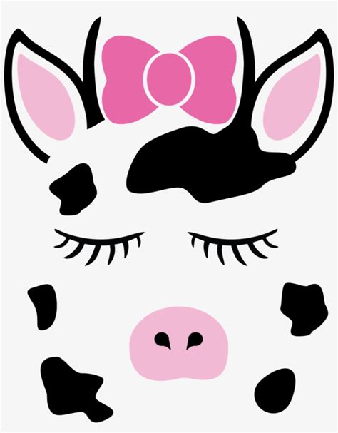 Cartoon Cow Face Svg