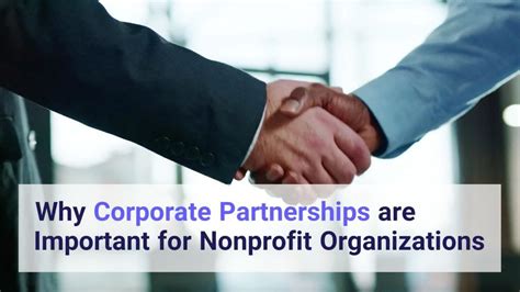 Why Corporate Partnerships Are Important For Nonprofit Organizations