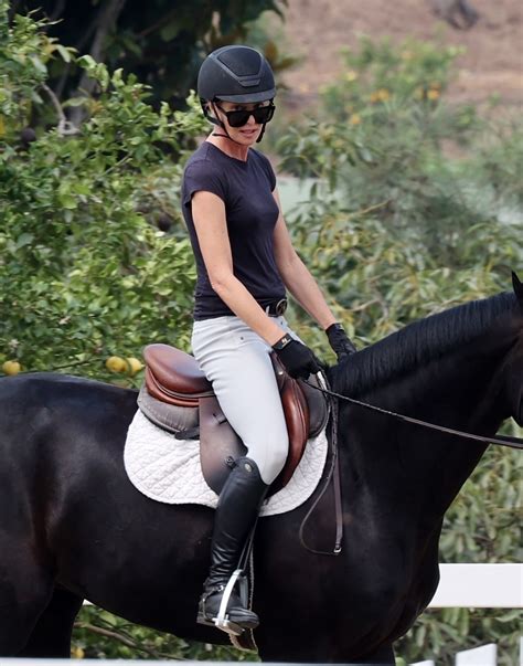 Ellen Degeneres Wife Portia De Rossi Takes Horseback Riding Lesson
