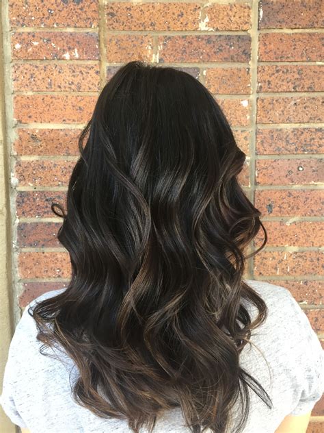 dark brown with subtle balayage by hairartistamandadupnik hair highlights subtle balayage