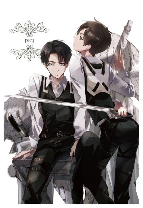 Levi Ackerman And Eren Jaeger Anime Attack On Titan Levi Attack On