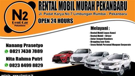 Contoh Banner Rental Mobil