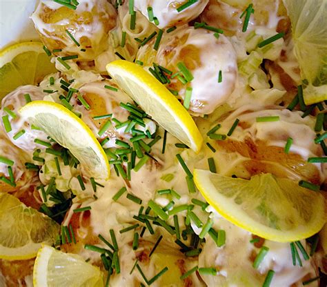 Tangy Lemon Potato Salad Feasting Is Fun