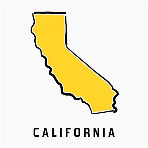 California State Outline Illustrations Royalty Free Vector Graphics