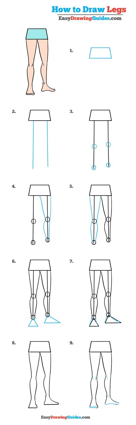 You can also add more details to the hat if you want. How to Draw Legs - Really Easy Drawing Tutorial