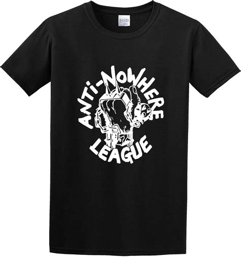 Anti Nowhere League Logo Fashion Tee O Neck Men Shirt Uk Clothing