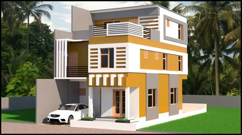 G2 3d House Elevation Design Revit Drawing File Is Given Here