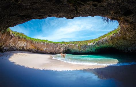 Wallpaper Sea Cave Costa Rica Escondido Beach Images For Desktop