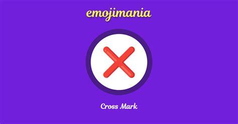Cross Mark Emoji Copy And Paste Emojimania