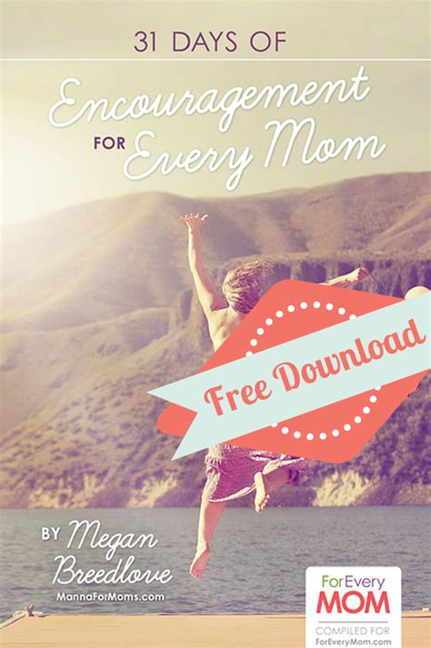 Free Download Encouragement For Every Mom Encouragement Books For