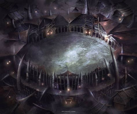 Demonic Arena By Nele Diel On Deviantart Dark Fantasy Art Fantasy