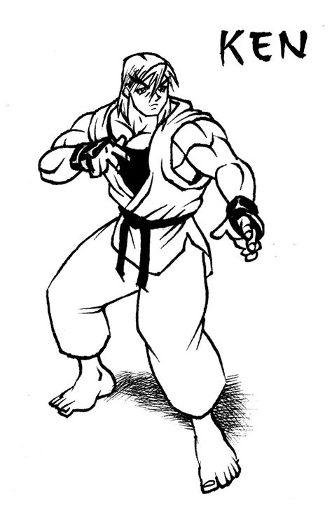Street fighter coloring pages are a fun way for kids of all ages to develop creativity, focus, motor skills and color recognition. Ken Street Fighter Drawing by animegris on DeviantArt