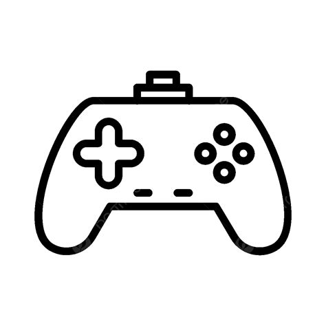 Game Pad Line Icon Vector Controll Game Pad Play Png And Vector With