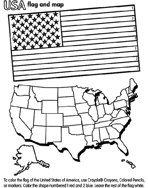 The flag and main attraction of the united states is the statue of liberty. Use Crayola® crayons, colored pencils, or markers to color ...