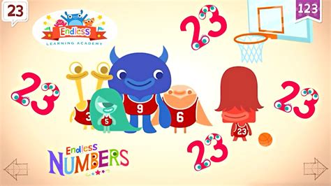 Endless Numbers 23 Learn Number Twenty Three Fun Learning For Kids