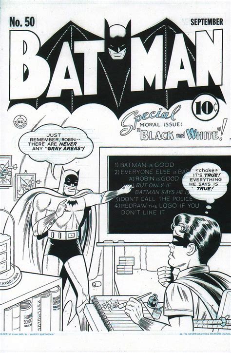 Monochrome Comic Covers Batman Covers