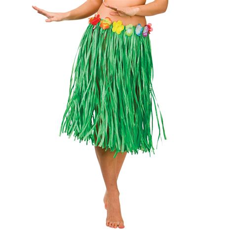 Hawaiian Grass Hula Style Skirt 60cm Long Fancy Dress Luau Summer Beach Party Buy Online In
