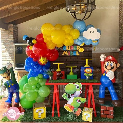 Efectivo Obstinado La Nuestra Decoracion Fiesta Mario Bros Pico Pulgada Préstamo