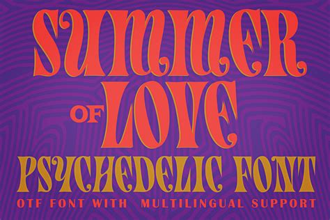 Summer Of Love Psychedelic Font Fonts ~ Creative Market