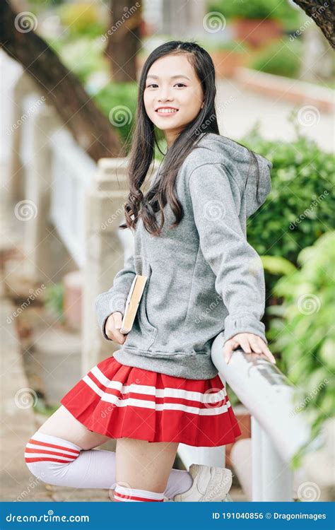 Beautiful Smiling Teenage Asian Girl Stock Photo Image Of Smiling