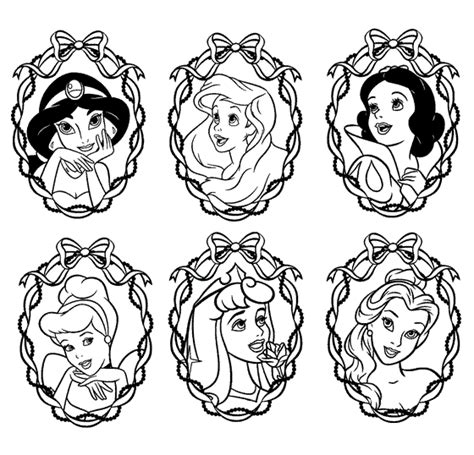 Orlas De Las Princesas Disney Para Colorear Dibujos Para