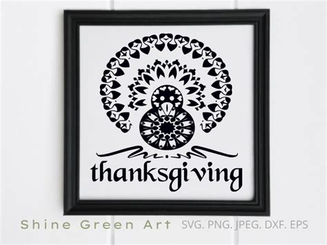 Thanksgiving Turkey Mandala Svg Cut File By Shine Green Art On Dribbble