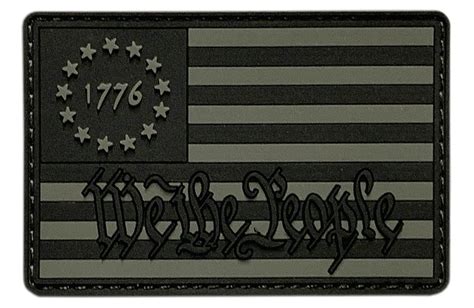 We The People Betsy Ross 1776 Flag Patch Pvc Rubber Br3 Miltacusa