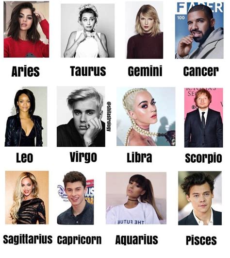 Celebrity Singers Comment Ur Fav Zodiac Signs Sagittarius Zodiac Signs Aquarius Zodiac Signs Leo